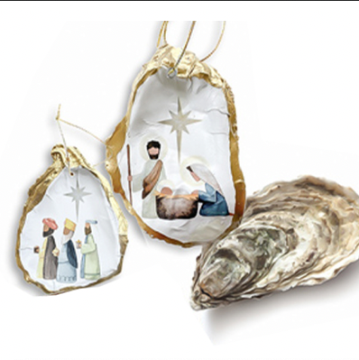 Nativity Decoupage Ornaments