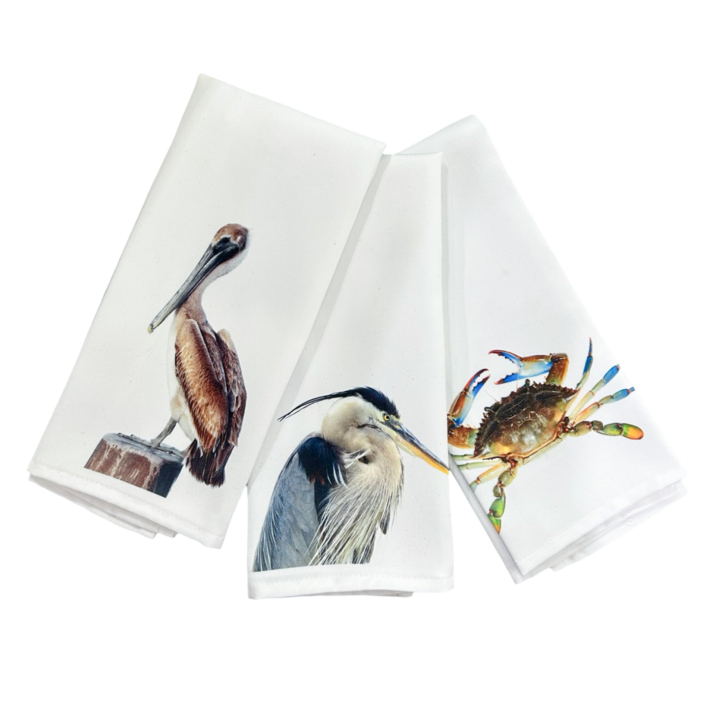 HD Pelican, Heron or Crab Towel (choose)